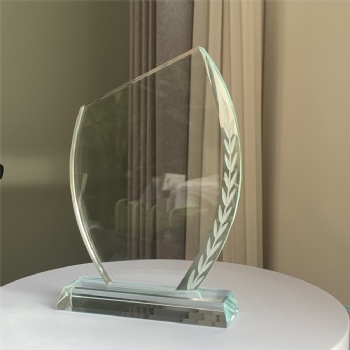 ADL Factory Wholesales Cheap K5 Glass Awards Clear Transparent Crystal Glass Awards Trophies with Custom Glass Logo