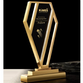 ADL 2024 New Design Metal High-Quality Trophies Awards Medals and Plaques Polished Crystal Trophy Metal Crafts