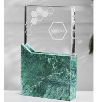 ADL K9 Crystal Glass Trophy Award Manufacturer Customize Marble Stone Plaques Letters Crystal Crafts  Engraving Crystal Awards