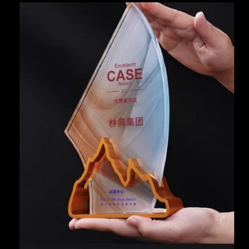 ADL New Design 2024 Crystal Glass Metal Trophy Awards for Souvenir Business Gifts Hand Made Crystal Trophy