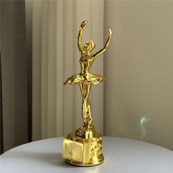 ADL Crystal Glass Awards Trophy Plaque Sports Medal Resin Dance Music Cheap Trophy Awards with Printing with Customized Logo