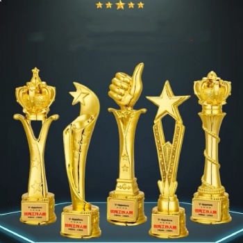 ADL Crystal Glass Awards Trophy Plaque Sports Medal Resin Star Crystal Crafts Cheap Trophy Awards with Printing Customized Logo