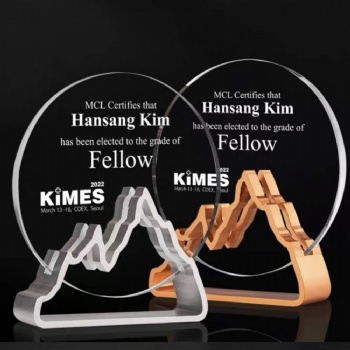 ADL Crystal Glass Trophy Awards Colorful Color Printed Certificate Customized Logo and Words Sports Crystal Crafts