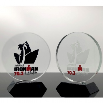 ADL Crystal Glass Trophy Awards Modern Crystal Crafts Diamond Crystal Crafts Sports Crystal Trophy Round Trophy from China