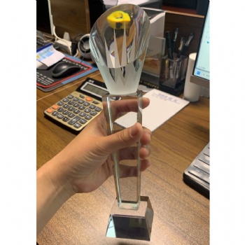 ADL Engraving Crystal Glass Trophy Awards Crystal Crafts Plaques for Sports Souvenir Business Crystal Crafts