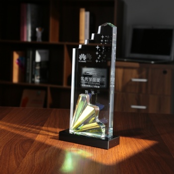 ADL 2024 New Design Crystal Trophy Awards Souvenir from China Customized Colorful Trophies, Medals, and Plaques