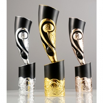 ADL 2024 New Design Resin Crystal Trophy Awards Souvenir from China Billiards and table tennis Plaques Trophy Sports Souvenir