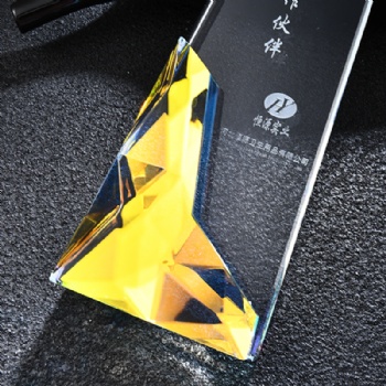 ADL Simple Customized New Design Crystal Trophy Awards Factory Wholesales Cheap Trophy School Business Glass Gifts