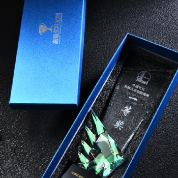 ADL New Colorful Glass Crystal Trophy Awards for Souvenir Gifts from China Factory Trophy Plaques Glass Crafts
