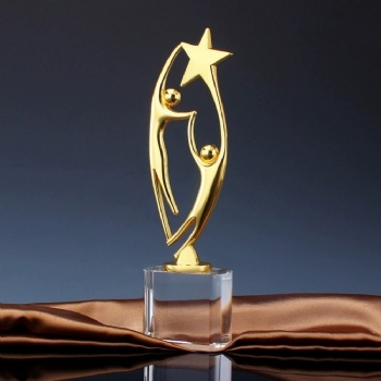 ADL Metal Crystal Glass Trophy Awards Star Crystal Crafts Sports Crystal  Awards Crafts Engraving Crystal Trophy with Customized