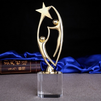 ADL Metal Crystal Glass Trophy Awards Star Crystal Crafts Sports Crystal  Awards Crafts Engraving Crystal Trophy with Customized