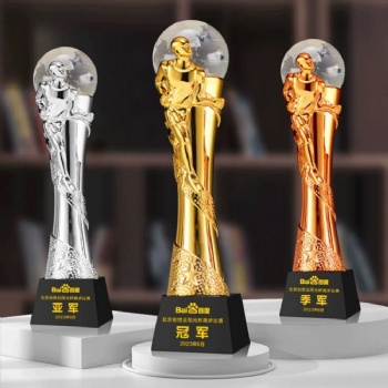 ADL Engraving Crystal Glass Resin Trophy Awards Plaques for Sports Basketball Football Badminton Running Trophy Awards