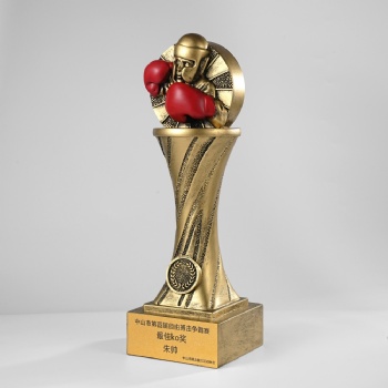 ADL New Design Boxing Resin Wholesales Trophy Awards Plaques for Sports Business Souvenir Gifts from Crystal Trophy from China