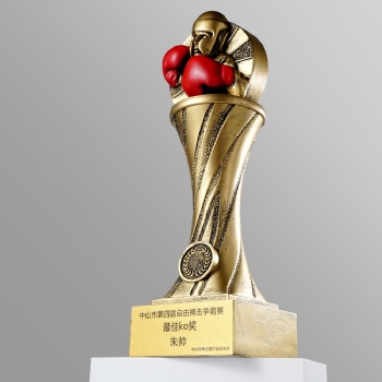 ADL New Design Boxing Resin Wholesales Trophy Awards Plaques for Sports Business Souvenir Gifts from Crystal Trophy from China