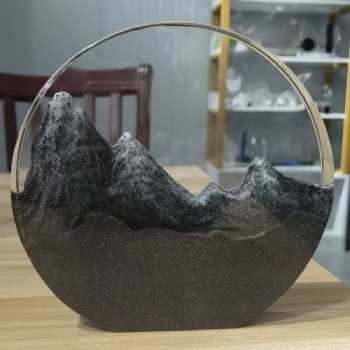 New Design Crystal Glass Marble Sports Theme Engraved Trophies for Company Event Champion Annual Customization Souvenirs Gift