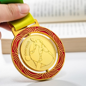 Custom Metal Medals & Sports Trophies-Gold & Bronze Plaques for Children's Awards and Volunteer Souvenirs