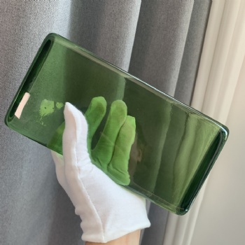 Painted Green Solid Glass Block Bricks Colorful Wall Decoration Building House Crystal Crafts Glass China