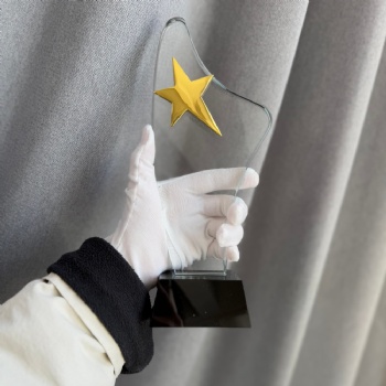 ADL Star Cheap Ball Shape Crystal Glass Trophy Engraved Design Black Crystal Base Factory Price Custom Logo Personalized