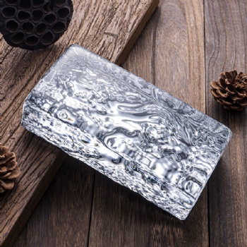 Mountain Peak Single Side Patterns Decorative Solid Glass Brick Silvering Clear Transparent Hot-Melt Other Crystal Crafts Wall