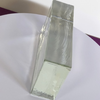 ADL Factory's Clear Transparent White Solid Glass Bricks Hot-Melt Decorative Right-Angle Walls Other Crystal Crafts Hot Cheap