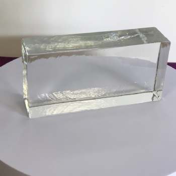 ADL Factory's Clear Transparent White Solid Glass Bricks Hot-Melt Decorative Right-Angle Walls Other Crystal Crafts Hot Cheap