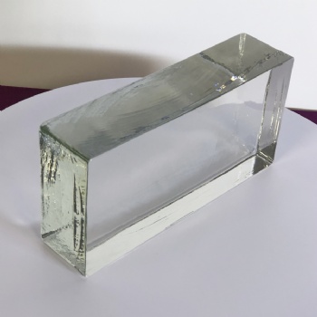 ADL Factory's Clear Transparent White Solid Glass Bricks Hot-Melt Decorative Right-Angle Walls Other Crystal Crafts Hot Cheap