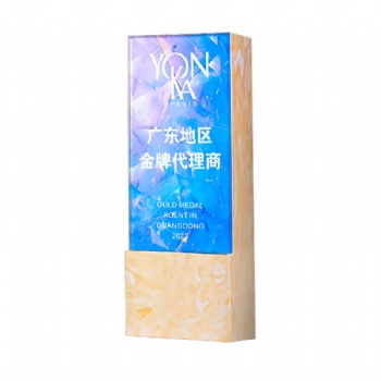 ADL Factory Crystal Glass Crafts Marble Stone Colorful Background Basketball Sports Trophy Award Excellent for Recognition