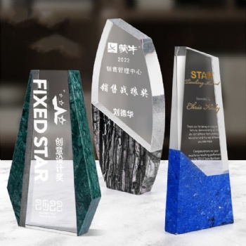 ADL Marble Stone Customized Trophy Award Championship Volleyball Personalized Tournament Trophies Crystal & Plaques for Teams
