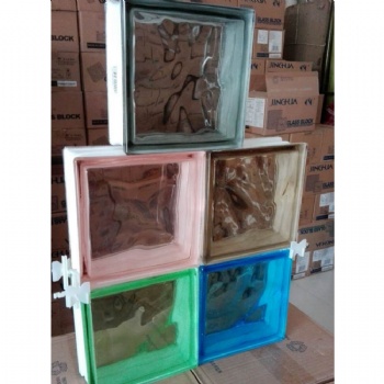 ADL Solid Colorful Glass Bricks Block 190*190*80mm for Building Wall Decoration Modern Wholesales Factory From China