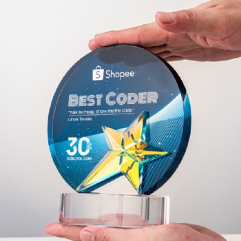 ADL Crystal New Creative Design Glass Award Sports Trophy Awards with High Quality for Business Gift Glass Crafts Engraved Logo