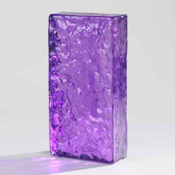 ADL Factory Painted Color Crystal Glass Solid Brick Block ICE Pattern Hot-Melt Glass Brick Pattern Modern Wall Building Brick