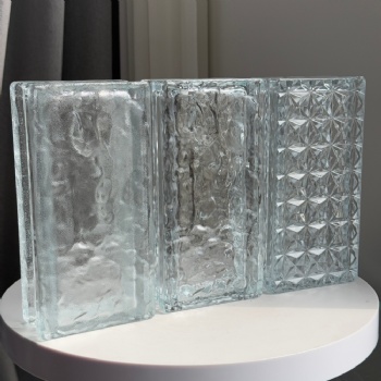 ADEL Wholesale 50*100*200mm Hollow Clear Glass Bricks Home Decorative Blocks for Bathroom Wall & House Design