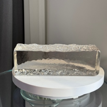 300*100*85 Wholesale Solid Clear Glass Bricks Ice Patterns Building High Quality Decorative Blocks New Bathroom Industrial