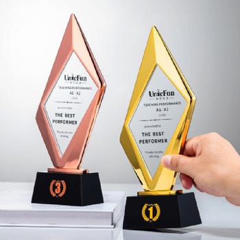 ADL Crystal Trophy Awards with Customized Logo Engraving Polished Fashion Trend Competition Crafts Gifts High-Quality