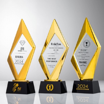 ADL Crystal Trophy Awards with Customized Logo Engraving Polished Fashion Trend Competition Crafts Gifts High-Quality