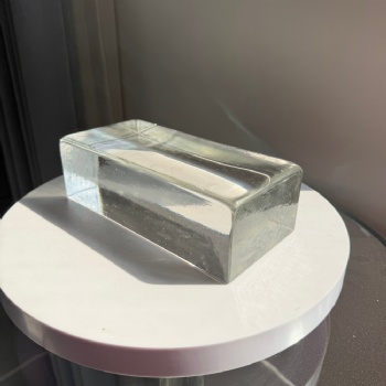 Factory Sourcing Hot Melt Solid Polished Glass Blocks 230*110*70mm Modern Design for Curtain Wall Living Room Kitchen